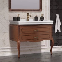 Тумба Фреско 105, цвет свет.орех (раковина Модерн 105)