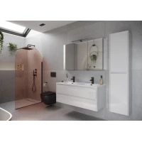 Комплект мебели белый глянец 121 см Sancos Libra LB120-2W + CN7004 + Z1200