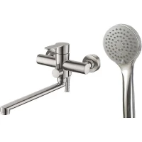 Смеситель для ванны Esko Orlando OL 31 универсальный, с душевым гарнитуром, нержавеющая сталь