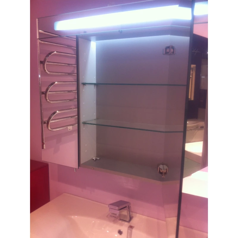 Зеркальный шкаф 90x75 см вишневый глянец Verona Susan SU605G80