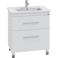 Тумба с раковиной белый глянец 76,5 см Санта Вегас 226030 + OCKAP75