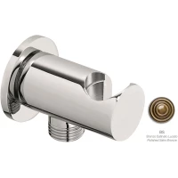 Подключение для душевого шланга с держателем Emmevi C06933/BR бронза