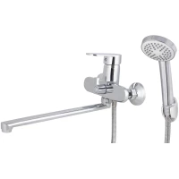 Смеситель для ванны Viko V-4515 универсальный, с душевым гарнитуром, хром