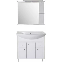 Комплект мебели белое дерево 80 см ASB-Mebel Орхидея