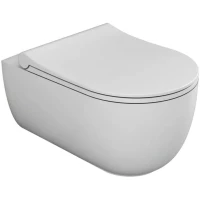 Унитаз подвесной Bien Vokha MDKA052N1VP1W3000 безободковый, с функцией биде, с сиденьем микролифт, белый