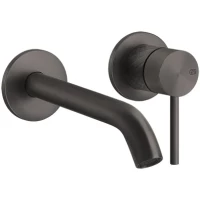 Смеситель для раковины Gessi Gessi316 54186#707 встраиваемый, без донного клапана, черный хром матовый