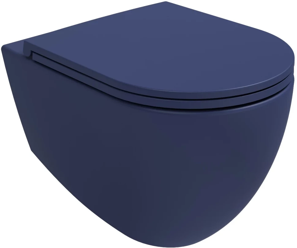 

Унитаз подвесной Isvea Infinity 10NF02001SV-2Z безободковый, синий матовый