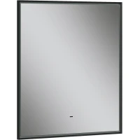 Зеркало Equil Forest zkFRST.LED80-15 80x90 см, с LED-подсветкой, сенсорным выключателем, черный матовый