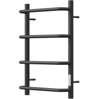 Полотенцесушитель электрический Point Ника П4 PN08846B 600x432, диммер правый, черный матовый