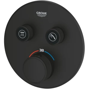Изображение товара термостат для ванны grohe grohtherm smartcontrol 29507kf0 встраиваемый, черный матовый