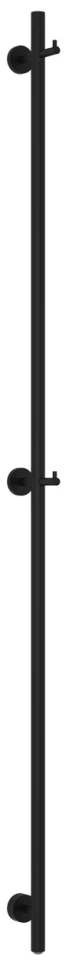 Полотенцесушитель электрический 1650 черный матовый Сунержа Аскет 31-0850-1650 - фото 1