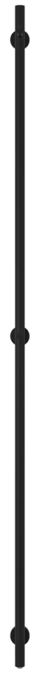 Полотенцесушитель электрический 1650 черный матовый Сунержа Аскет 31-0850-1650 - фото 2
