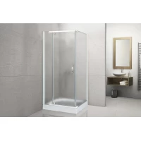 Душевой уголок с поддоном Royal Bath RB90HPV-C 90x90 см, профиль белый, стекло матовое