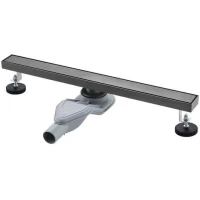 Душевой трап (лоток) Grocenber T600BG 60 см, с решеткой, 2 в 1 под плитку, графит