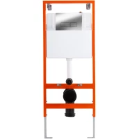 Инсталляция для унитаза BelBagno BB097SET.Q.CR с кнопкой смыва, хром