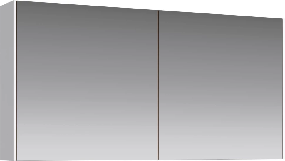 Зеркальный шкаф 120x60 см белый глянец Aqwella 5 Stars Mobi MOB0412/MOB0717W/Z