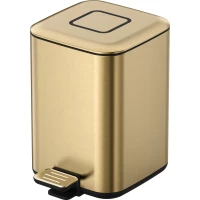 Мусорное ведро Boheme 10948-MG 7л, с педалью, золотой матовый