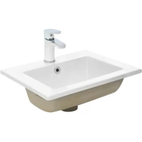 Раковина WeltWasser Deilbach 6037 10000004607 42x42 см, встраиваемая сверху, белый