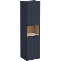 Пенал VitrA Root Groove 69105 подвесной R, с бельевой корзиной, темно-синий матовый