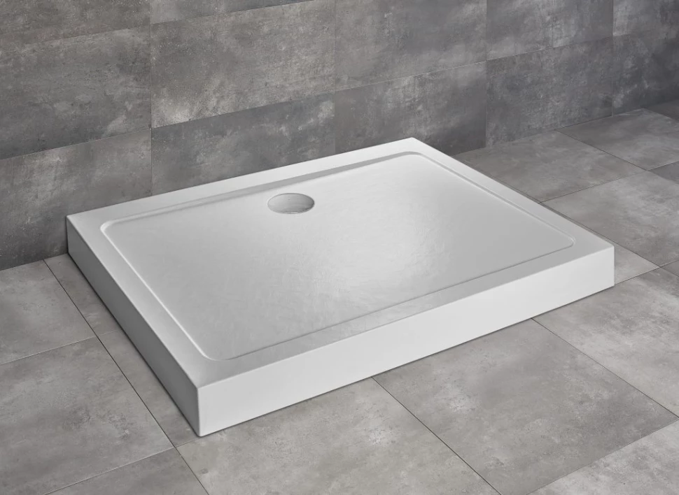 

Акриловый поддон 90x80 см Radaway Doros D Compact Stone White SDRD9080-05-04S