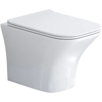 Унитаз подвесной Grossman GR-4476S безободковый, с сиденьем микролифт, белый