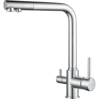 Смеситель для кухни GranFest 3611 с подключением к фильтру, хром