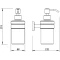 Дозатор для жидкого мыла Whitecross Ergo ER2240CR 150 мл, настенный, хром - 2