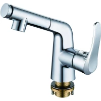 Смеситель для раковины Rush Jawa JA0735-12 с выдвижным изливом, хром