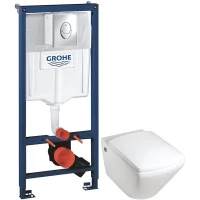 Комплект подвесной унитаз Jacob Delafon Escale E1306-00 + система инсталляции Grohe 38721001