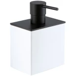 Изображение товара дозатор для жидкого мыла stil haus rettangolo 1203(23-bi) настольный, черный матовый/белый