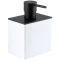 Дозатор для жидкого мыла Stil Haus Rettangolo 1203(23-BI) настольный, черный матовый/белый - 1