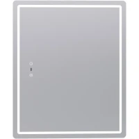 Зеркальный шкаф Vigo Geometry Step 455 49,7x60 см R, с LED-подсветкой, сенсорным выключателем, диммером, антизапотеванием, белый матовый