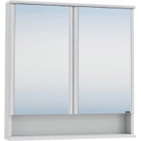 Зеркальный шкаф 80x90 см белый глянец Санта Вегас 700180