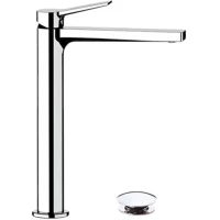 Смеситель для раковины Remer Slash SL10L с донным клапаном, хром