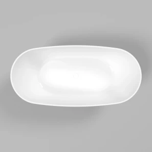 Изображение товара ванна из литьевого мрамора 160x75 см whitecross onyx d 0207.160075.10100