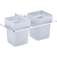 Стакан для зубных щеток Raglo R301.08 двойной, настенный, хром