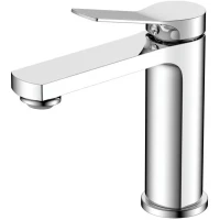 Смеситель для раковины Vincea Arco VBF-4AR01CH без донного клапана, хром