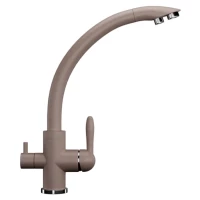 Смеситель для кухни с подключением к фильтру Ulgran песочный U-017-302