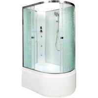 Душевая кабина 110x80x208 см Deto EM4511LNGM матовое с прозрачным узором