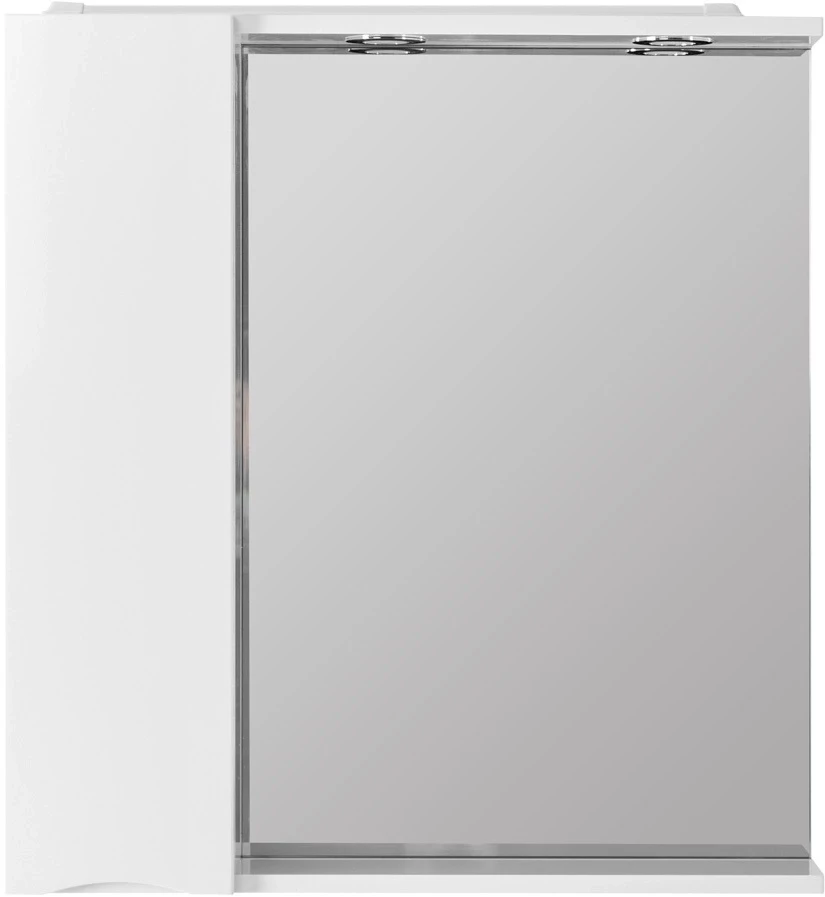 Зеркальный шкаф 60x75 см Bianco Lucido BelBagno Marino MARINO-SPC-600/750-1A-BL-P-L