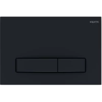 Кнопка смыва Aquatek Slim KDI-0000025 для инсталляции, черный матовый