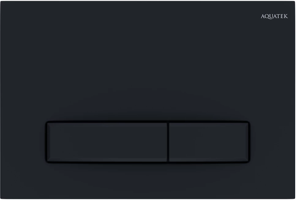 Смывная клавиша Aquatek Slim черный матовый KDI-0000025