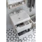 Комплект мебели белый глянец/дуб верона 55 см Акватон Сканди 1A251701SDB20 + 1WH501620 + 1A252102SDB20 - 2