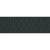 Плитка Kerama Marazzi Диагональ черный структура обрезной 25x75 12121R