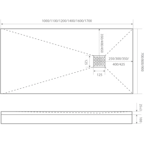 Изображение товара панель фронтально-торцевая 110x70 см good door essentia эл00166