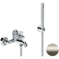 Смеситель для ванны Remer Atelier AL02XV с душевым гарнитуром, нержавеющая сталь