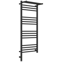 Полотенцесушитель электрический 1000x400 темный титан муар МЭМ левый Сунержа Богема с полкой 3.0 15-5806-1040