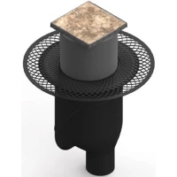 Душевой трап 148x148/50 мм под плитку Berges Platz Keramik 093062