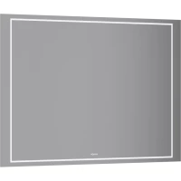 Зеркало Aqwella Vision VIS0210BH 100x70 см, с LED-подсветкой, сенсорным выключателем, диммером, антизапотеванием