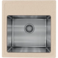 Кухонная мойка Florentina Комби 480 21.455.B0480.107 48x51 см, нержавеющая сталь/песочный